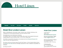 Tablet Screenshot of hotel-luenen.de